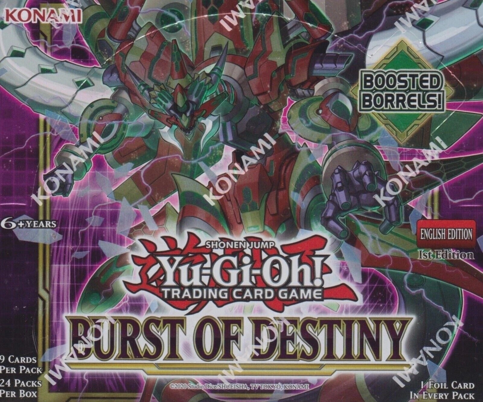 Yugioh Burst of Destiny 1st Edition Booster Box Factory Sealed New-1
