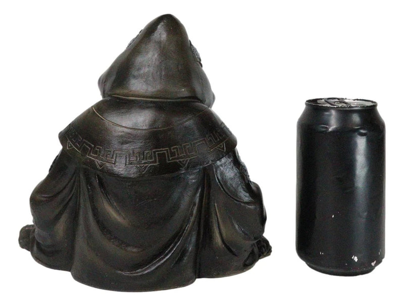 Grim Reaper Skeleton Wizard Chanting Spells Backflow Incense Cone Burner Statue-2
