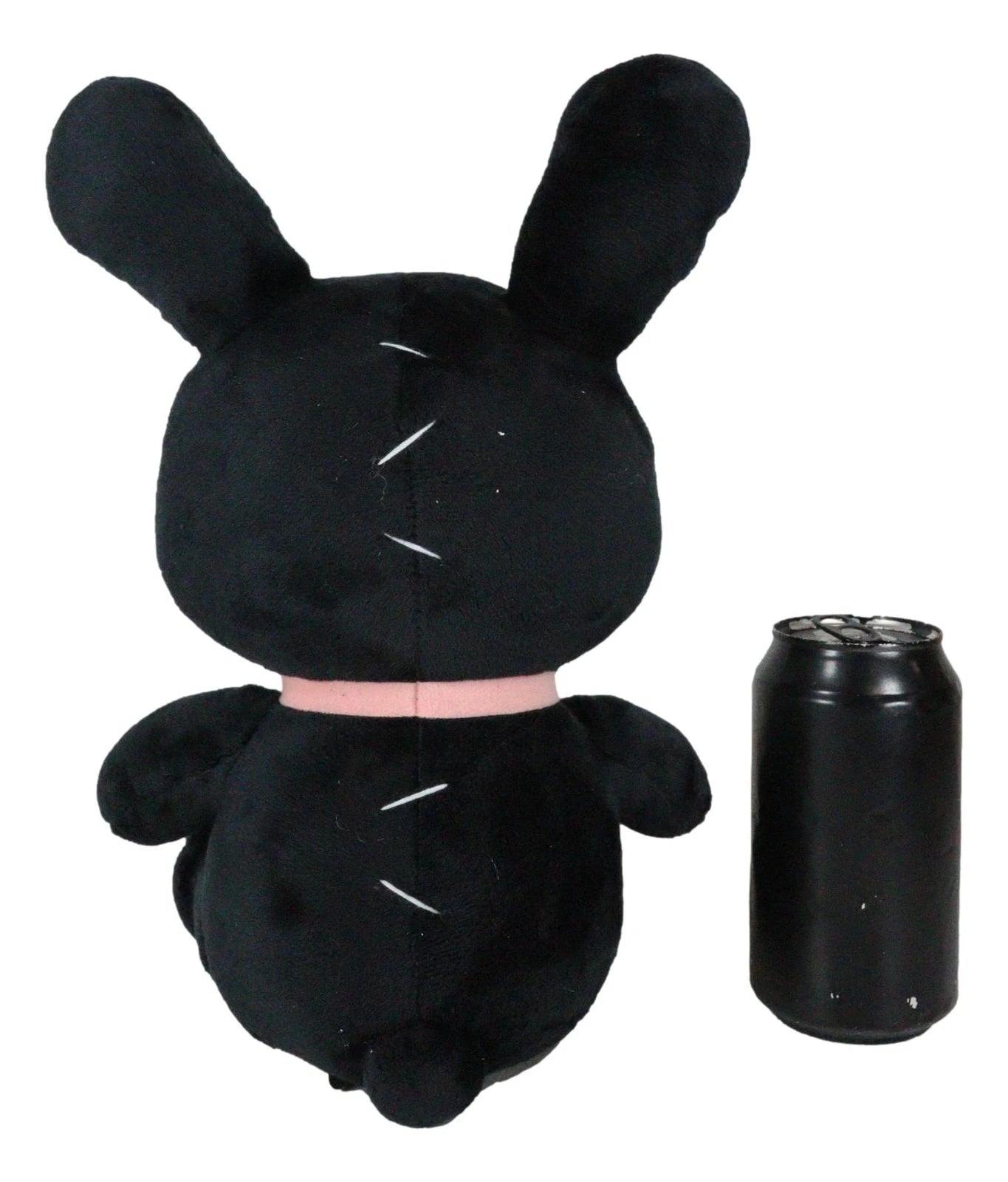 Furry Bones Skeleton Black Tuxedo Bunny With Pink Polka-dot Tie Plush Toy Doll-4