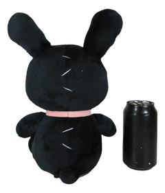 Furry Bones Skeleton Black Tuxedo Bunny With Pink Polka-dot Tie Plush Toy Doll-4