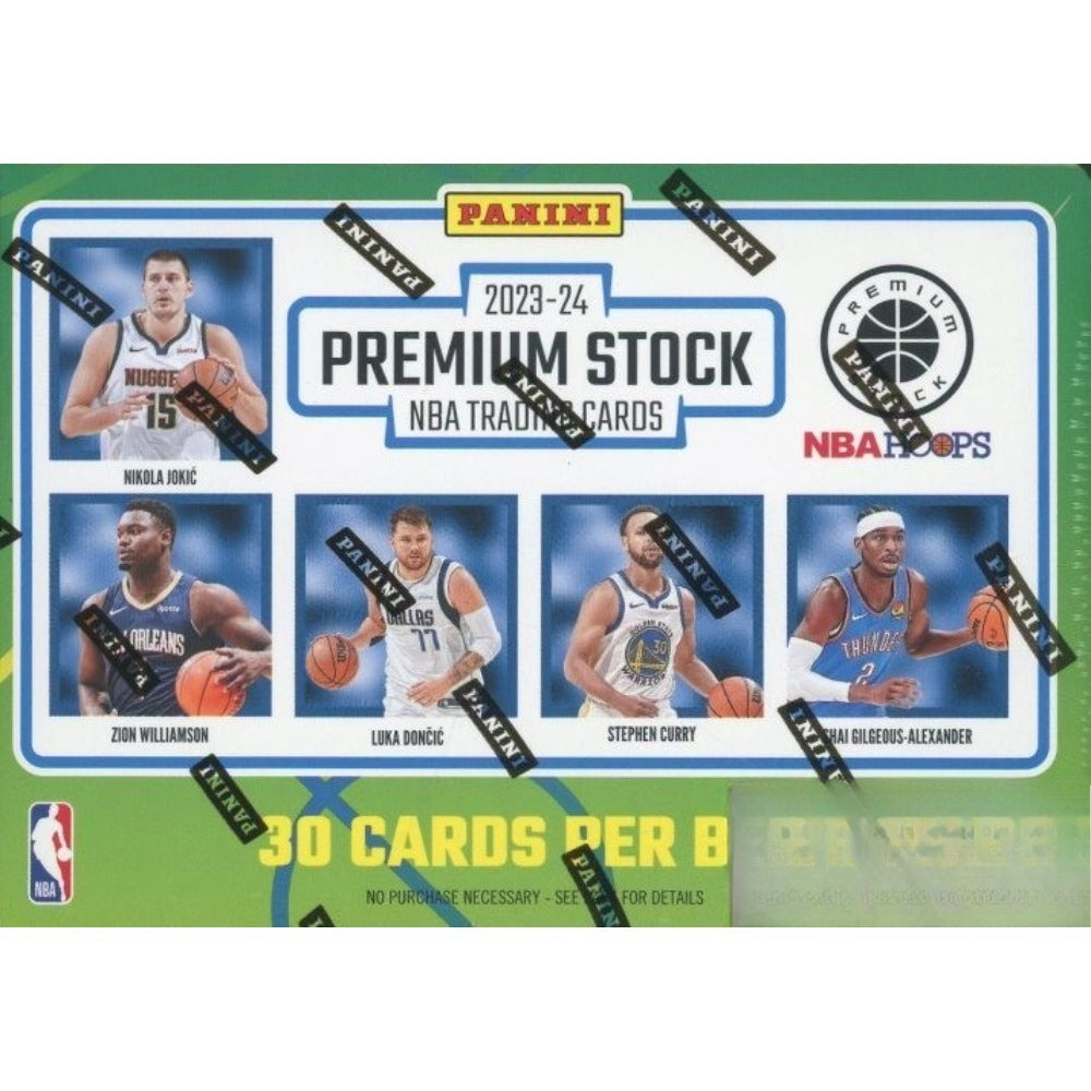 2023/24 Panini PREMIUM STOCK Basketball Blaster Sealed Box-5 PRIZM! Wemby RC YR!