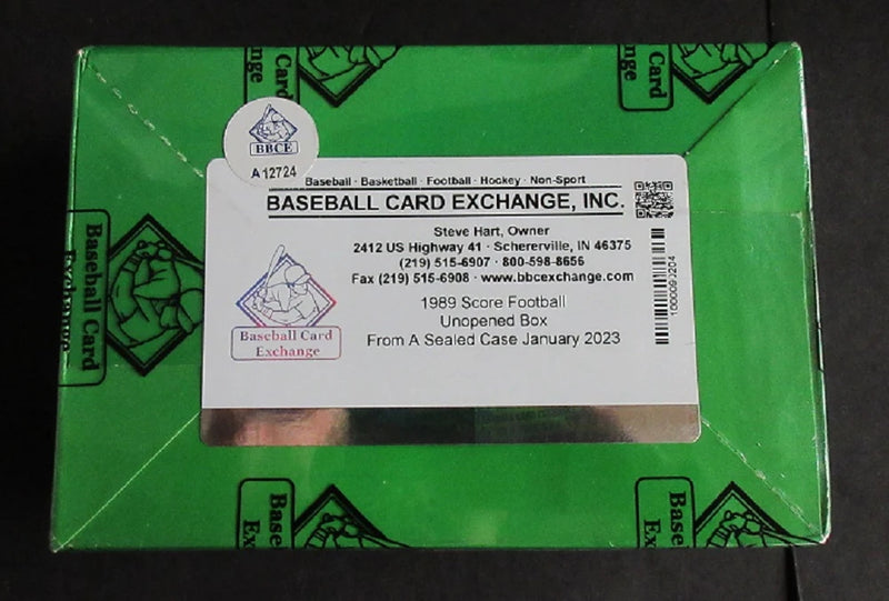 1989 Score Football Unopened Box (FASC)-2