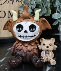 Furry Bones Warren The Mammoth And Sabretooth Tiger Skeleton Furrybones Figurine-1