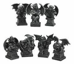 The Allegorical Seven Deadly Sins Gargoyle Figurine Set of 7 Wicked Gargoyles-2