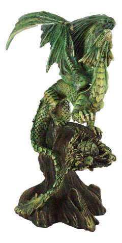 Mother And Baby Gaia Tree Earth Dragon Wyrmling Statue Figurine SET OF 2-6