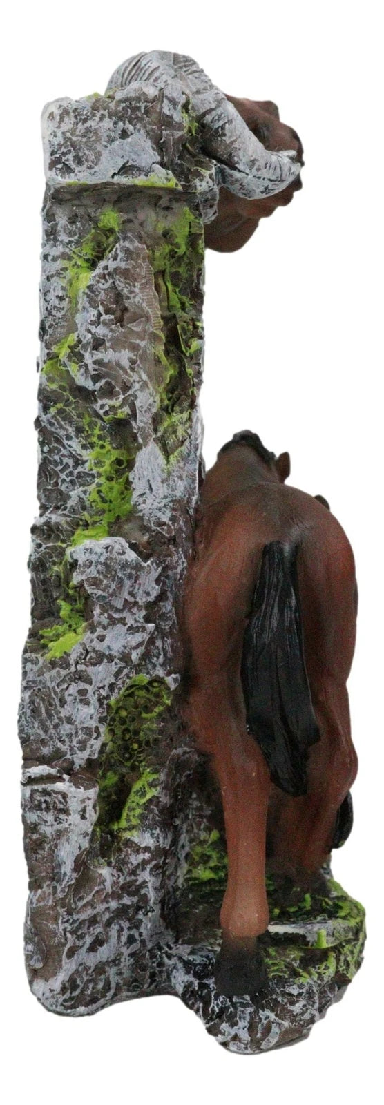 Brown Chestnut Stallion Horse Mare Stallion And Foal Family Desktop Table Clock-4