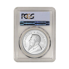 Moneda Krugerrand de plata de Sudáfrica 2018 de 1 oz, 1 Rand MS69 PCGS - Primera acuñación-1