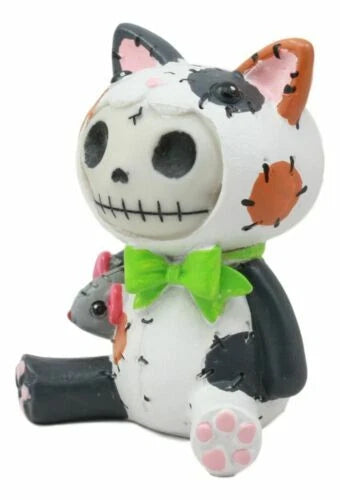 Furrybones Stitched Doll Calico Cat Skeleton Figurine 3"H Cat Mao Mao-5