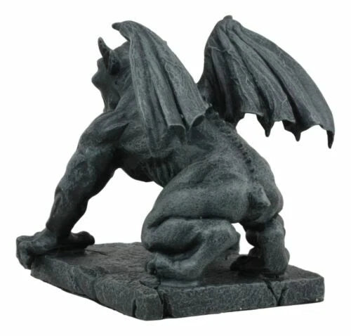 Winged Demonic Gargoyle Statue Gothic Night Crawler Sentry Stone Devil
