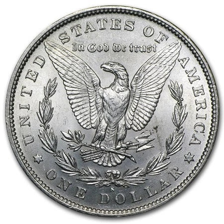 1890 S Morgan Silver Dollar $1 Brilliant Uncirculated BU 90% Silver-2
