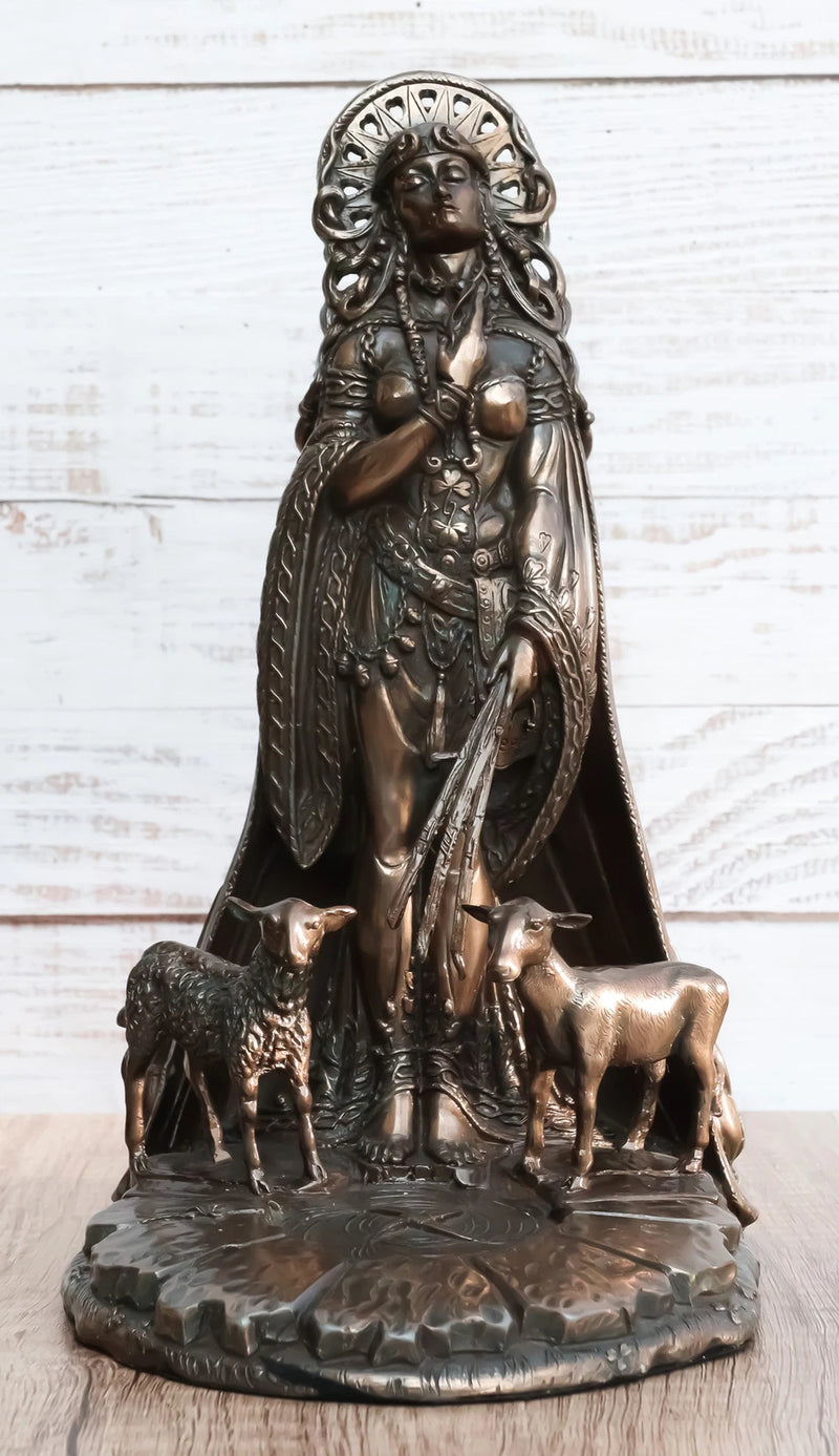 Celtic Goddess of Fire Brigid Statue Patroness Of Hope Poetry Livestock Healing-6