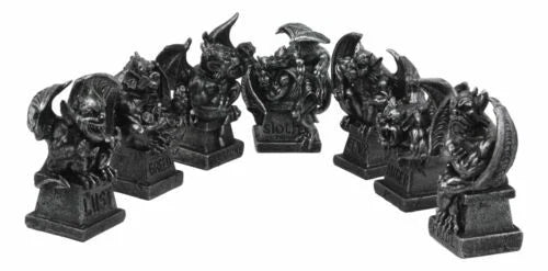 The Allegorical Seven Deadly Sins Gargoyle Figurine Set of 7 Wicked Gargoyles-6