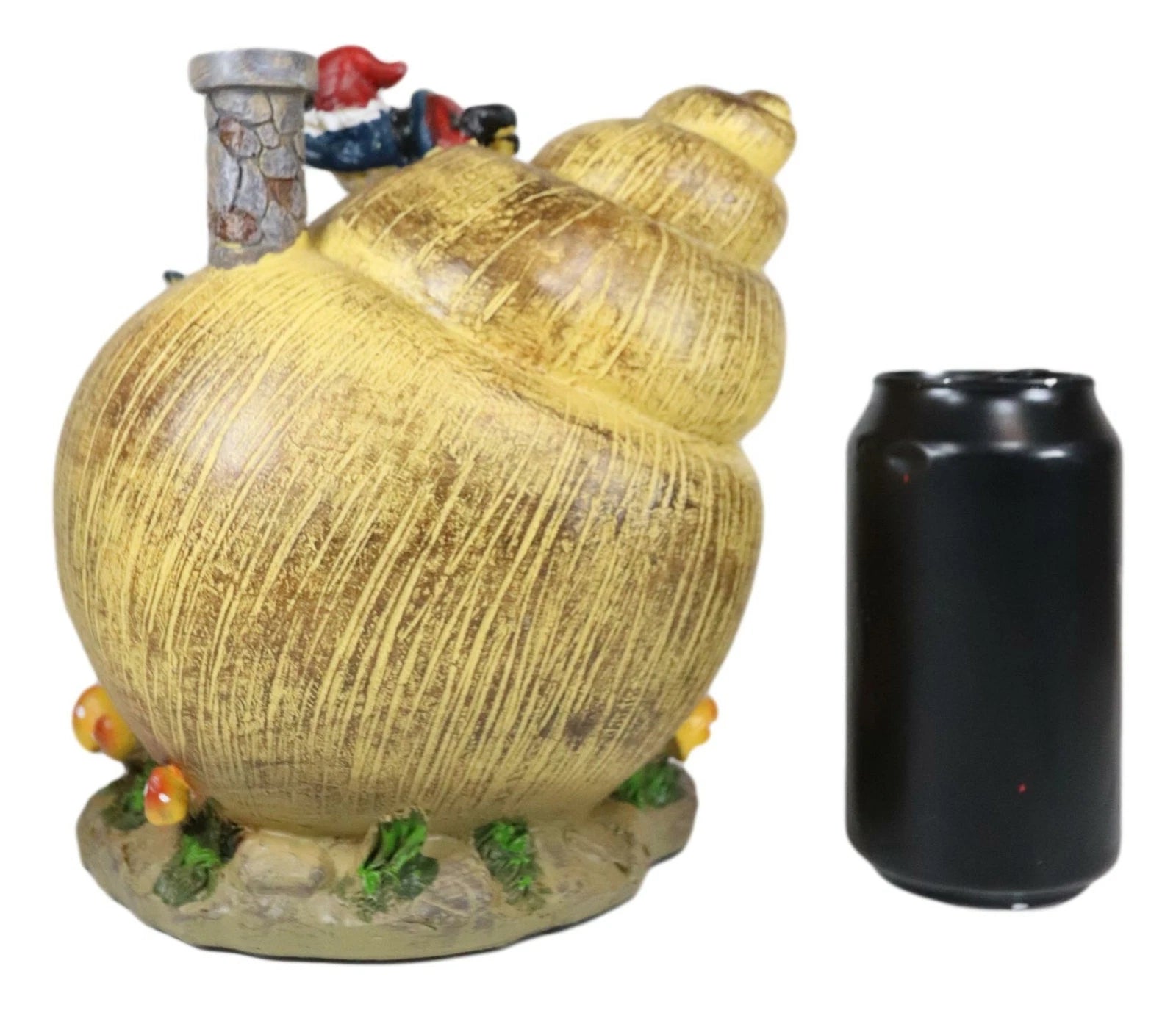 Fairy Garden Mr Gnome & Frog Mini Helix Snail Cottage House Figurine 7.5"L-4