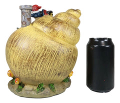 Fairy Garden Mr Gnome & Frog Mini Helix Snail Cottage House Figurine 7.5"L-4