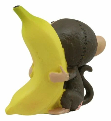 Furrybones Munky Monkey Loves Banana Voodoo Skeleton Figurine 3"Tall Furry Bones-4