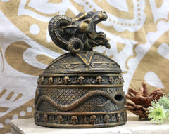 Baphomet Backflow Incense Cone Burner Trinket Jewelry Box-6