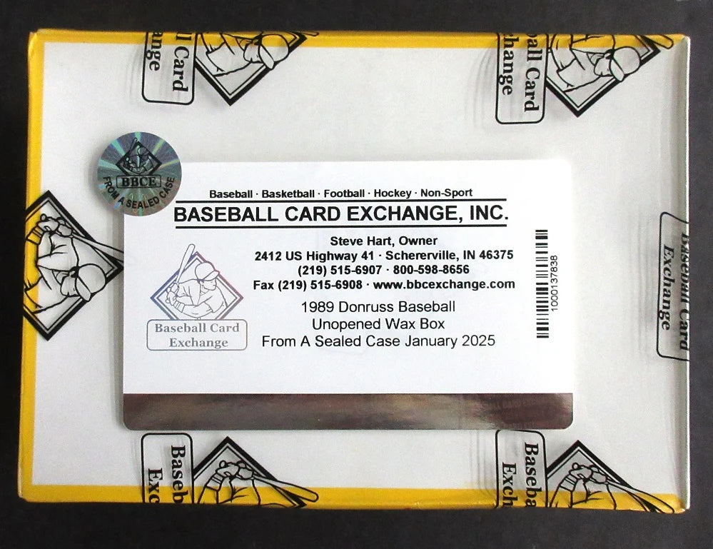 1989 Donruss Baseball Unopened Wax Box (FASC)-2