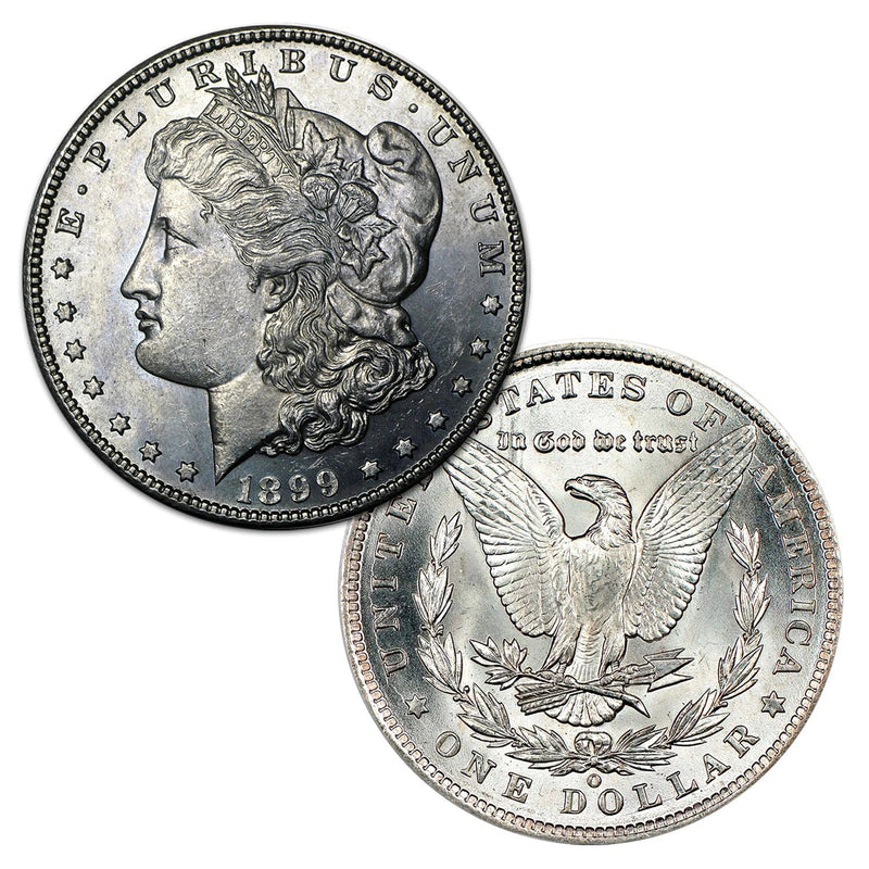 1899 O Morgan Silver Dollar $1 Brilliant Uncirculated BU 90% Silver-1