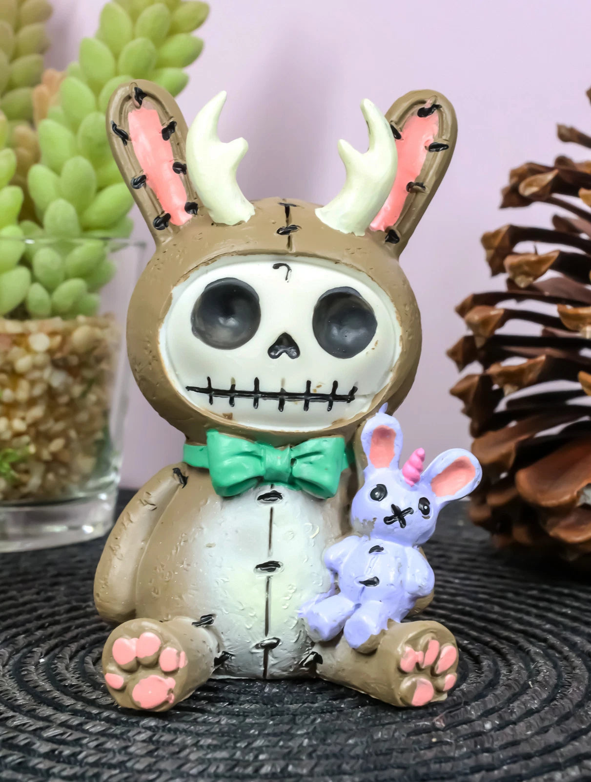Furrybones Bun Bun Lope Christmas Jackalope With Unicorn Skeleton Figurine-1