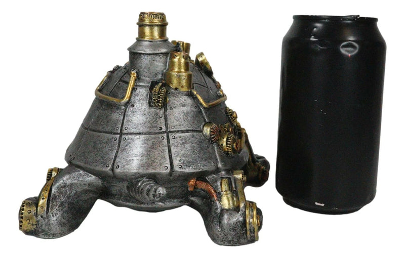 Victorian Steam Age Nautical Steampunk Geared Bionic Turtle Tortoise Figurine-7