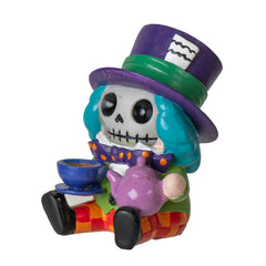 Furry Bones Whimsical Wonderland Mad Hatter Alice Skeleton Figurine Furrybones-3