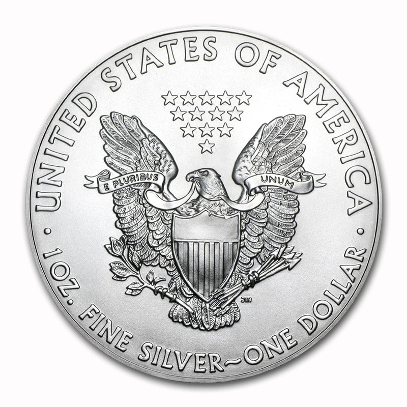 Moneda American Silver Eagle de $1 de 2020 con soporte AirTite, brillante, sin circular-3