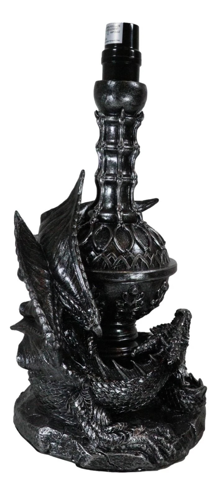Climbing Gothic Dragon Desktop Table Lamp Statue Decor With Shade 19"H-6