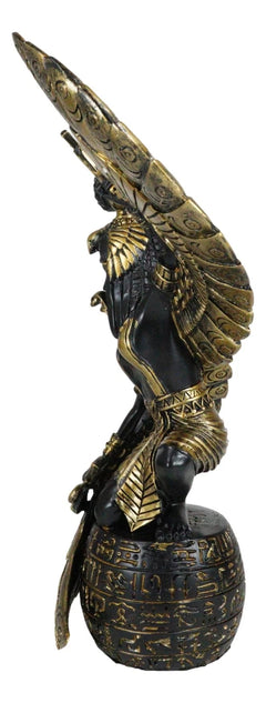 Egyptian Goddess Mother Isis Ra Holding Ankh Decorative Figurine 9" H-6