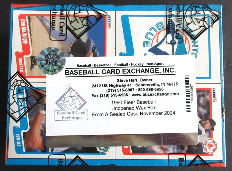 1990 Fleer Baseball Unopened Wax Box (FASC)-3