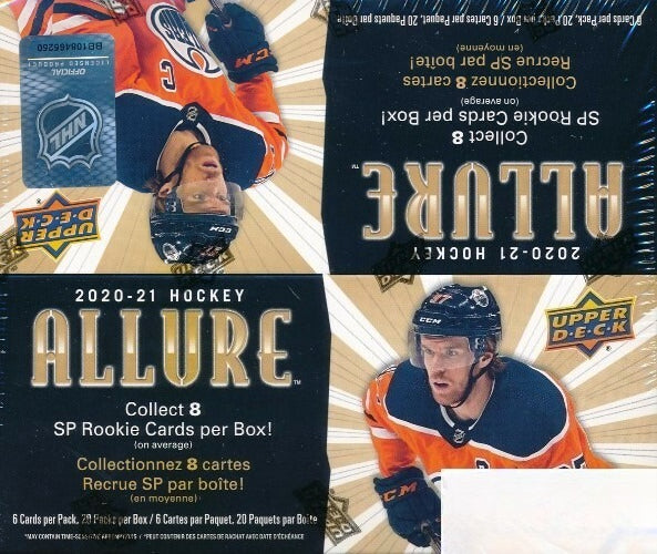 2020/21 Upper Deck ALLURE Hockey MASSIVE 20ct Factory Sealed Retail Box-120 Card