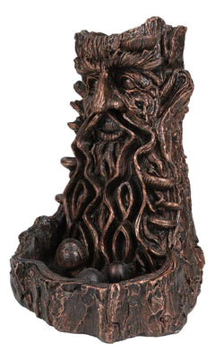 Greenman Tree Man God Forest Ent Waterfall Smoke Backflow Incense Cone Burner-6
