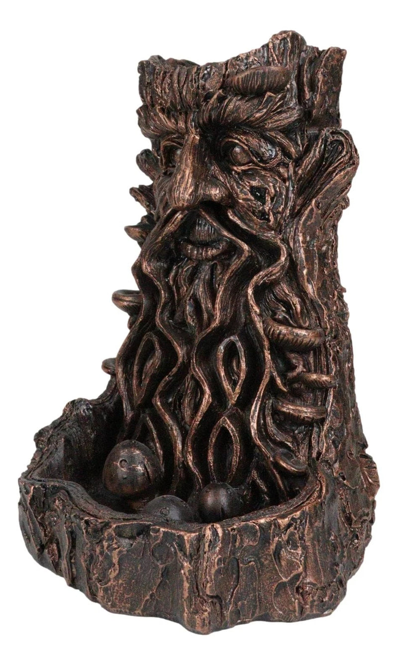 Greenman Tree Man God Forest Ent Waterfall Smoke Backflow Incense Cone Burner-6