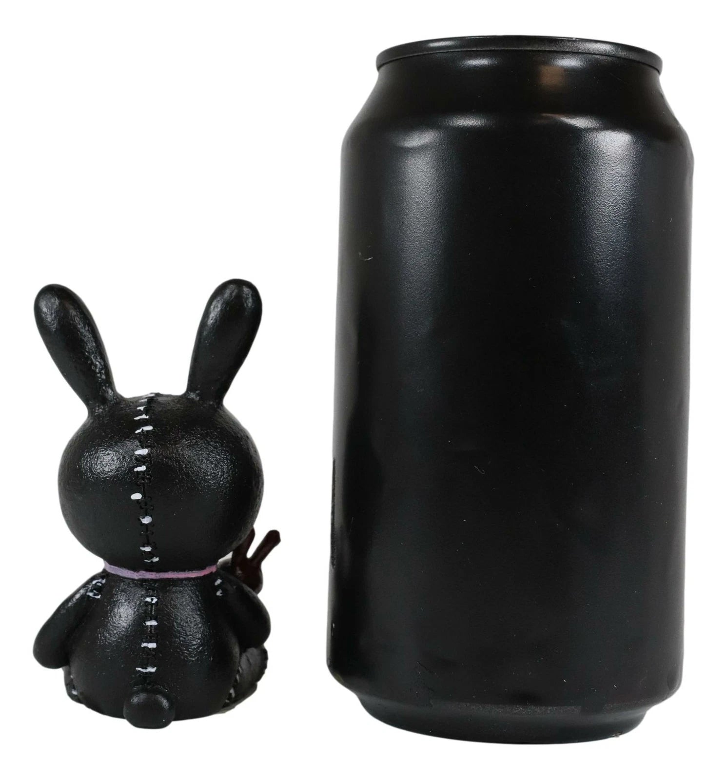 Furry Bones Bun Bun Black Pink Polkadot Tie Bunny Rabbit Skeleton Figurine-4
