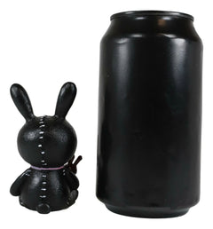 Furry Bones Bun Bun Black Pink Polkadot Tie Bunny Rabbit Skeleton Figurine-4
