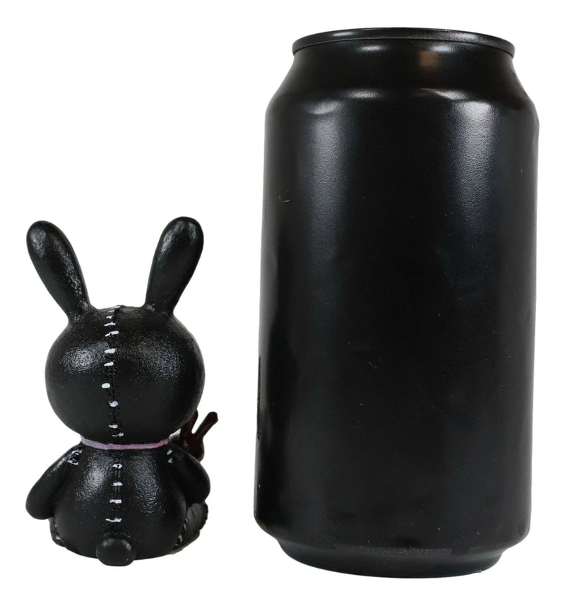 Furry Bones Bun Bun Black Pink Polkadot Tie Bunny Rabbit Skeleton Figurine-4