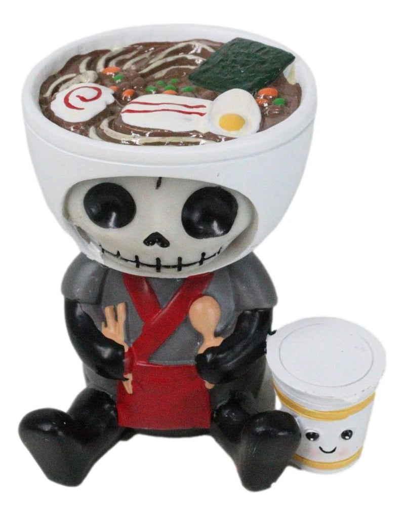 Figura de Furrybones Ramon, tazón de ramen japonés, esqueleto de Master Chef, huesos peludos-7