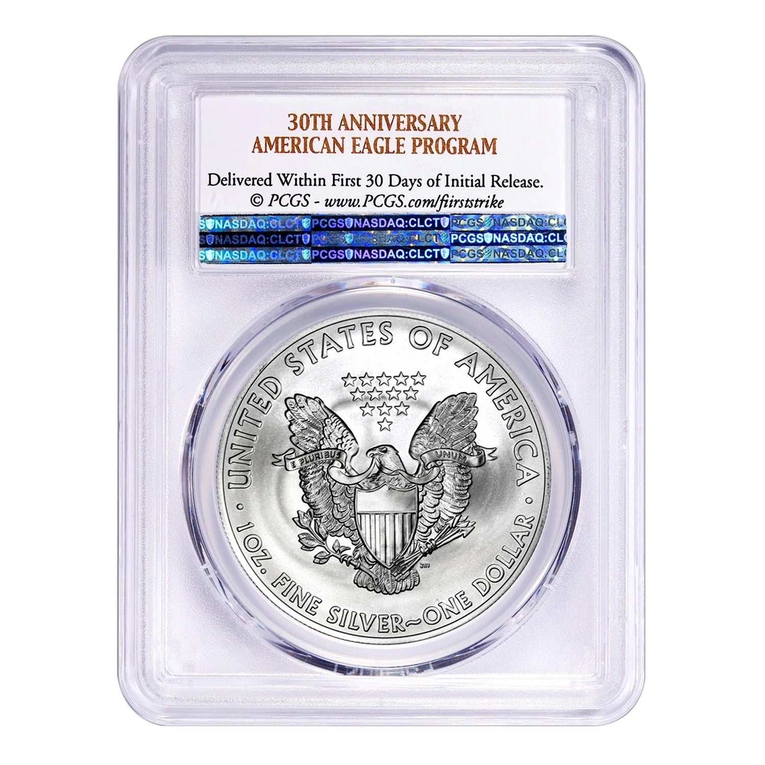 American Silver Eagle MS70 PCGS de $1 2016