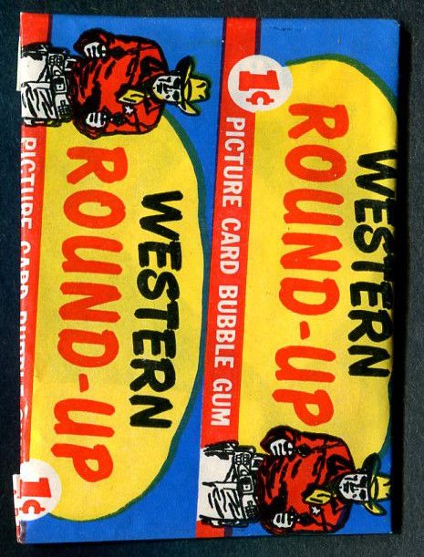 1956 Topps Western Round Up Unopened 1 Cent Wax Pack-1