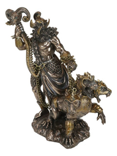Figura del perro guardián Cerbero con correa, dios olímpico del inframundo, Hades-4