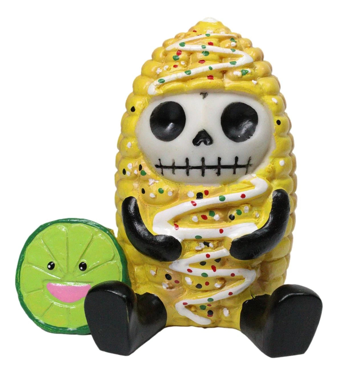 Furrybones Elotito Zesty Corn and Lime Snack Skeleton Figurine Furry Bones-2