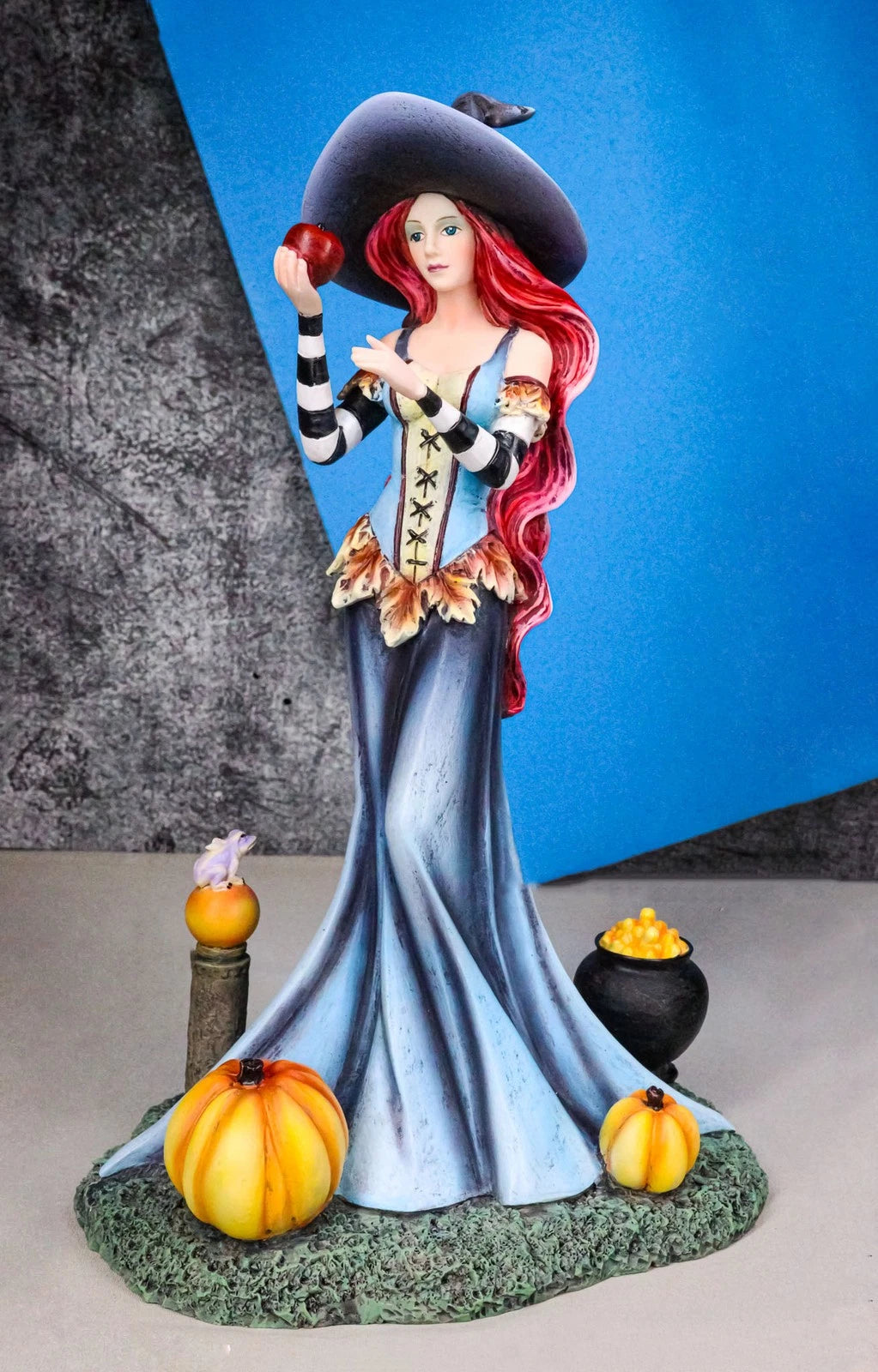 Amy Brown Halloween Pumpkins Ritual Poison Apple Witch Fantasy Magic Figurine-2