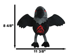 Mythical Fantasy Legend Gothic Quoth The Raven Nevermore Soft Plush Toy Doll-2