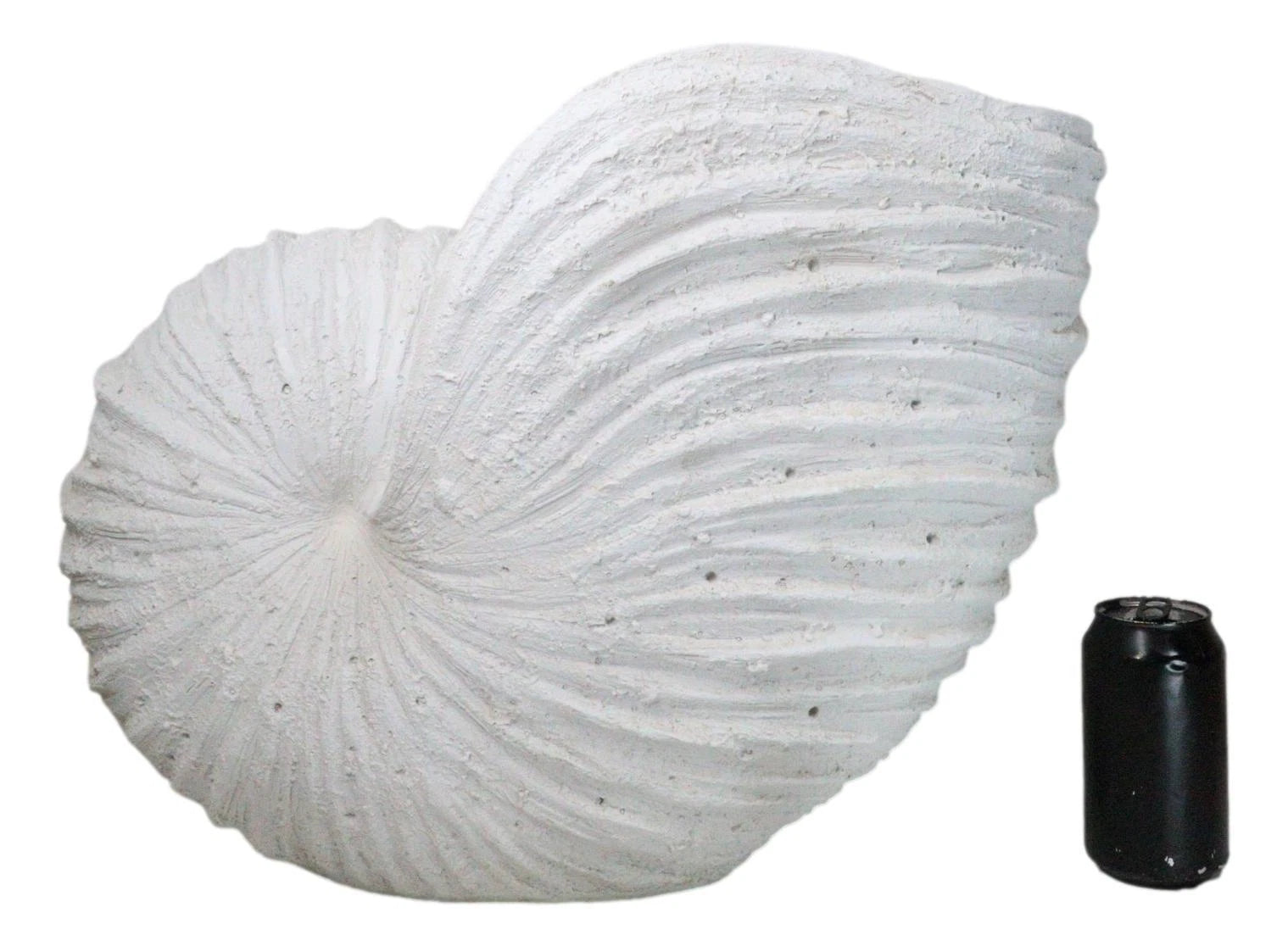 18.5"L White Nautical Marine Ocean Giant Nautilus Sea Shell Decorative Sculpture-4