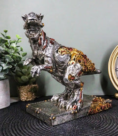 Steampunk T-Rex Figurine Jurassic Era Predator Tyrannosaurus Rex Statue Dinosaur-2