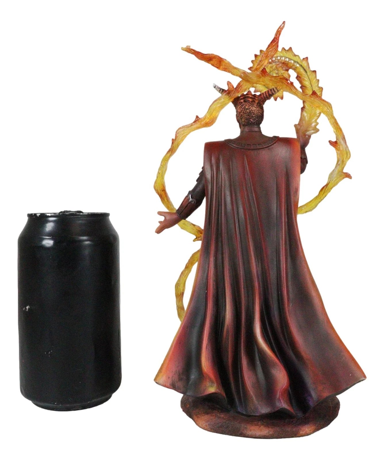 Fire Elemental Horned Wizard Sorcerer Demoniac Summoning Hellfire Magic Figurine-4