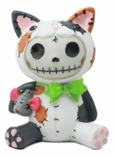 Furrybones Stitched Doll Calico Cat Skeleton Figurine 3"H Cat Mao Mao-3