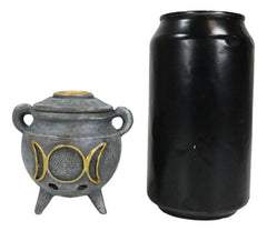 Witchcraft Wicca Triple Moon Goddess Cauldron Backflow Incense Holder Figurine-4