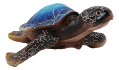 Sea Turtle Figurine, Giant Ocean Blue Decorative Tortoise Statue, 12" Swimming Sea Life Sculpture for Home Decor, Coastal, Nautical, Aquarium Display, Beach House, Gift Collectible-5