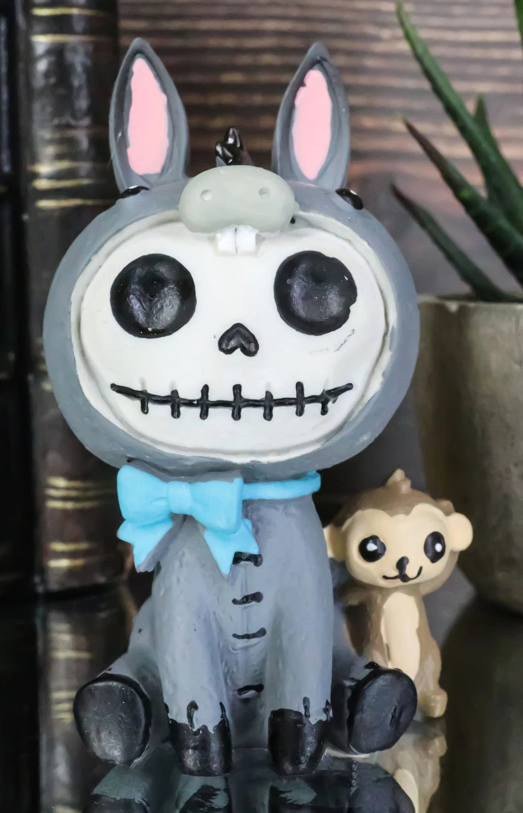Furrybones Quixote Donkey Monkey Costume Skeleton Monster Sit Ornament Figurine-1