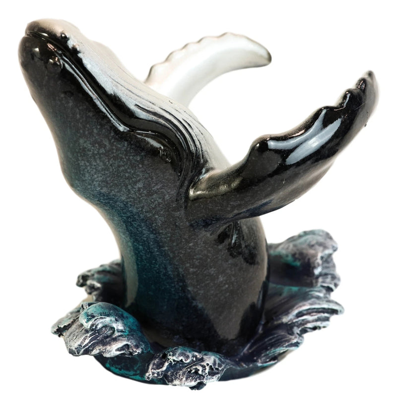 Nautical Ocean Marine Leaping Baleen Humpback Whale Wine Bottle Holder-5
